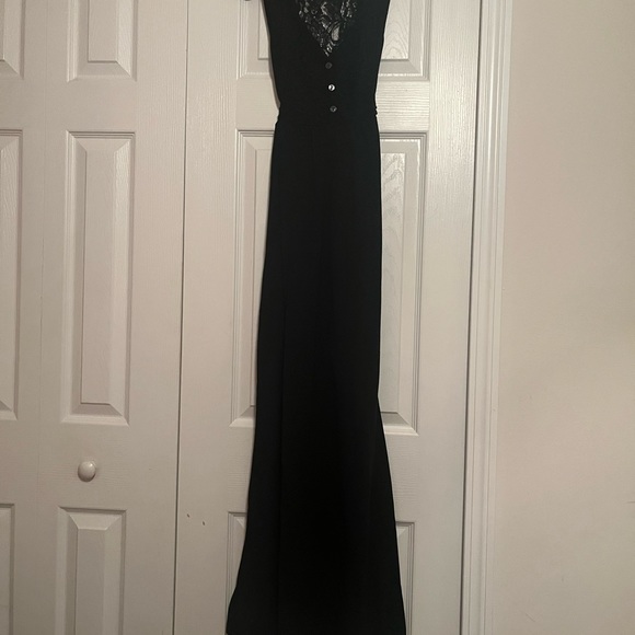 Women’s black maxi dress with lace design   Size medium - Picture 1 of 3